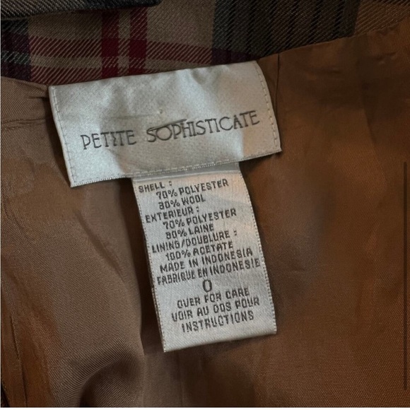 Vintage 90s Petite Sophisticate Plaid Academia Skirt Size 0 - Picture 3 of 4